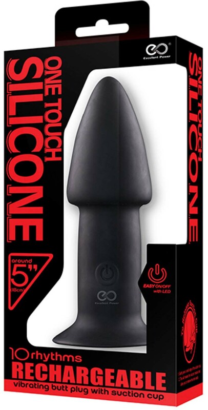 Анальна пробка з вібрацією Excellent Power RECHARGEABLE - Зображення 1