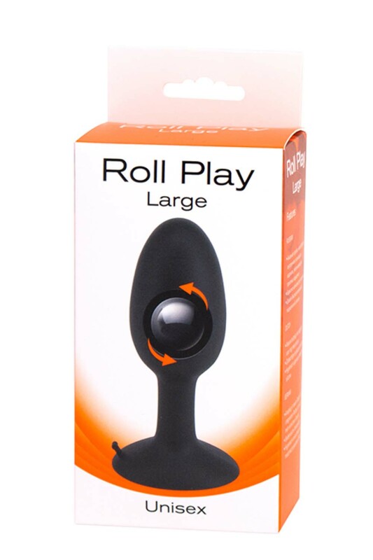 Анальна пробка зі зміщеним центром ваги ROLL PLAY LARGE - Изображение 1
