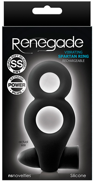 Подвійне ерекційне кільце з вібрацією RENEGADE - Зображення 4