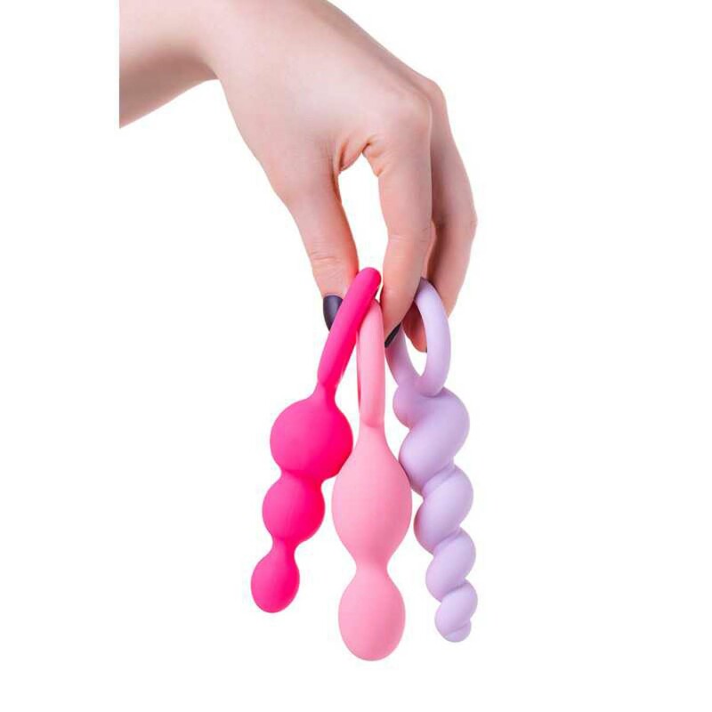 Набір анальних пробок Satisfyer Plugs colored різнокольоровий, 3 шт - Изображение 5
