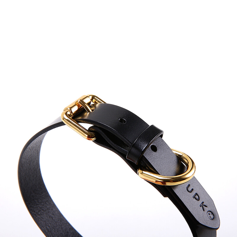 Нашийник з повідцем Cosplay Choker & Leash UPKO італійська шкіра - Изображение 3