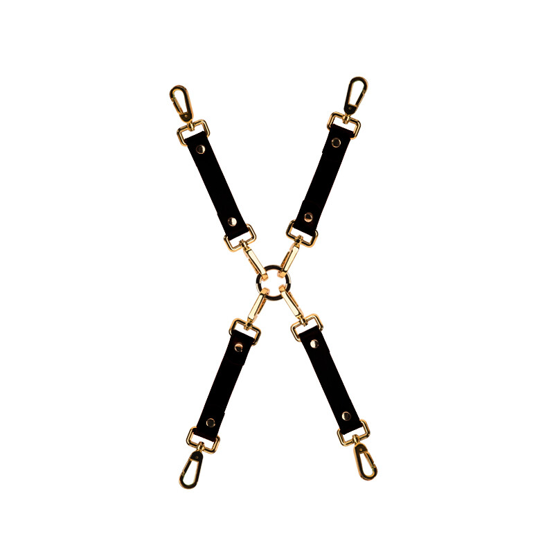 Хрестовина для наручників UPKO італійська шкіра Bondage Boutique Hogtie