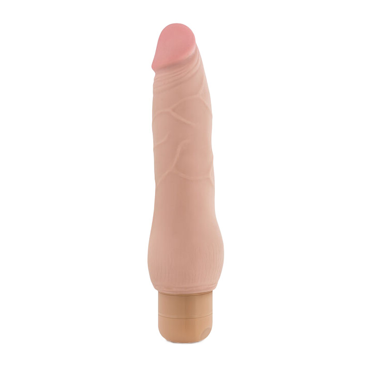 Вібратор мультишвидкісний Blush Au Naturel Fabien кібершкіра, бежевий, 22.8 х 4.4 см