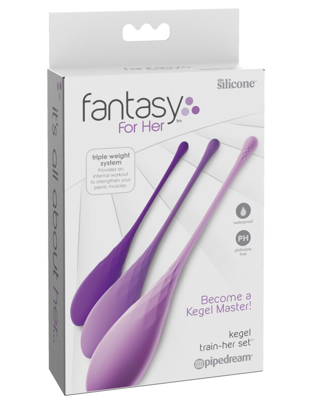 Набір вагінальних кульок Fantasy For Her Kegel Train-Her Set - Изображение 1