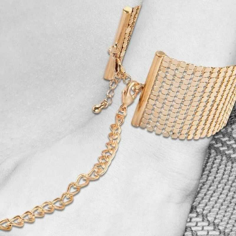 Браслети-наручники Bijoux Indiscrets золоті, OS - Зображення 3
