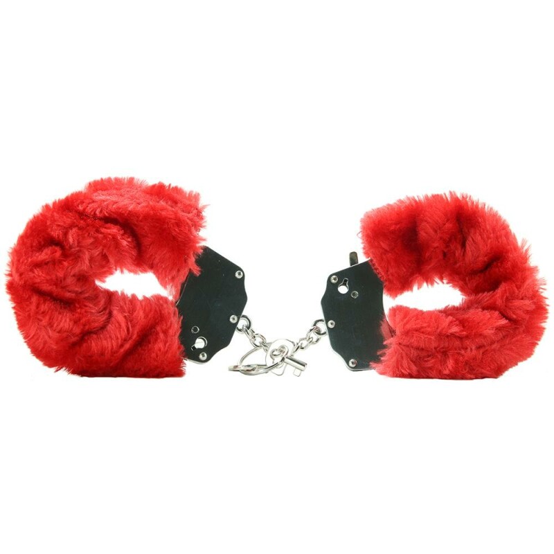 Наручники Furry пухнасті червоні Fetish - Зображення 1