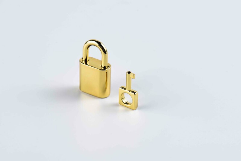 Нашийник з навісним замком Padlock UPKO італійська шкіра - Изображение 5