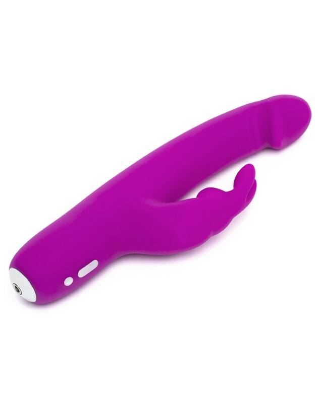 Вібратор кролик Happy Rabbit Slimline рожевий, 22.5 х 3.5 см - Зображення 3