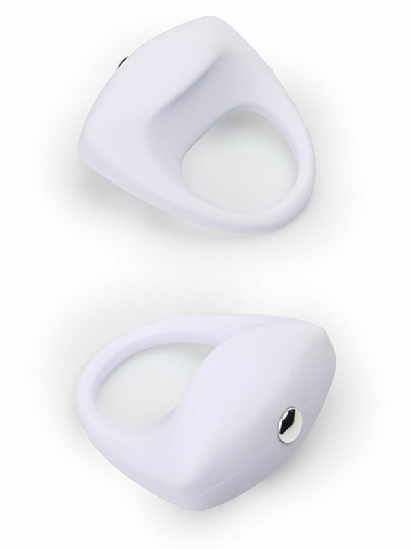 Ерекційне кільце біле LIT-UP SILICONE STIMU RING
