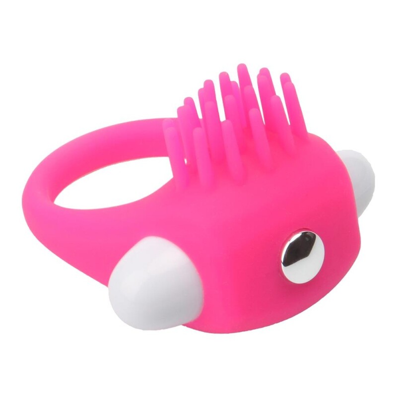 Ерекційне віброкільце Dreamtoys Essentials з вусиками, рожеве, 5.4 х 2.7 см