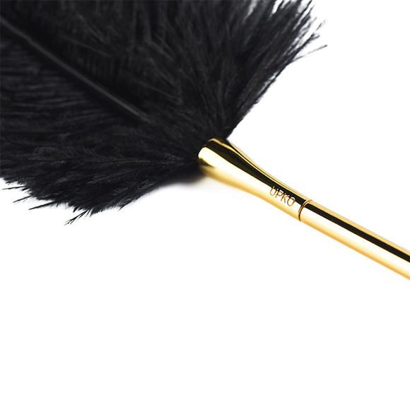 Перо Premium Feather Tickler UPKO з позолоченою ручкою - Изображение 4