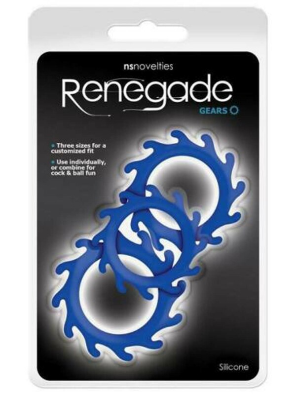 Набір з ерекційних кілець RENEGADE GEARS, синій