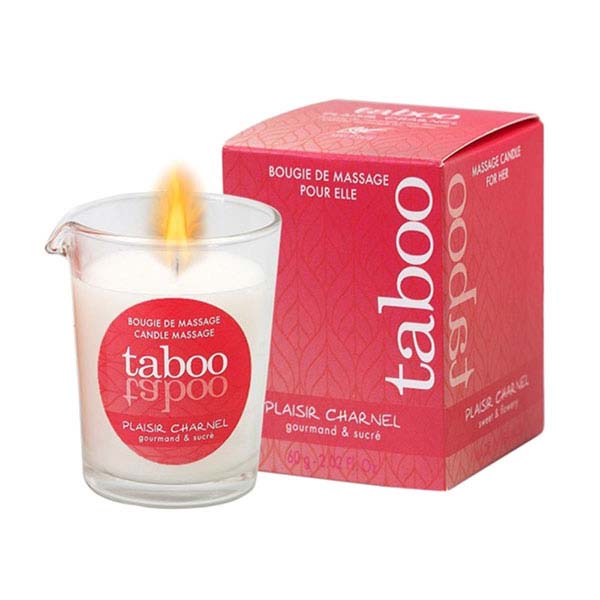 Масажна свічка RUF, 60 г, Taboo Candle Sensual Cocoa з ароматом квітки какао - Зображення 2