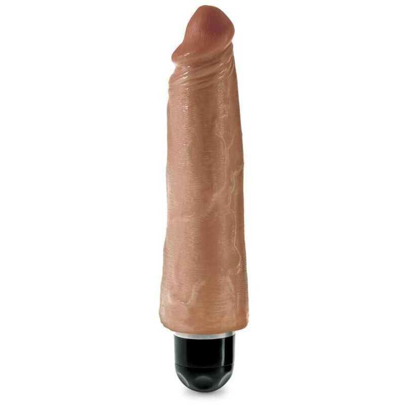 Вибратор KING COCK 8 VIBRATING STIFFY TAN