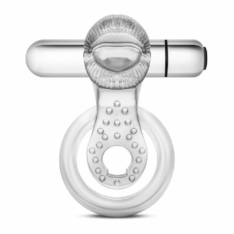 Ерекційне кільце з вібро STAY HARD VIBRATING TONGUE RING CLEAR - Зображення 1