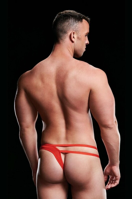 Еротичні Труси чоловічі з двома смужками LOW-RISE thong RED, L / XL - Зображення 1