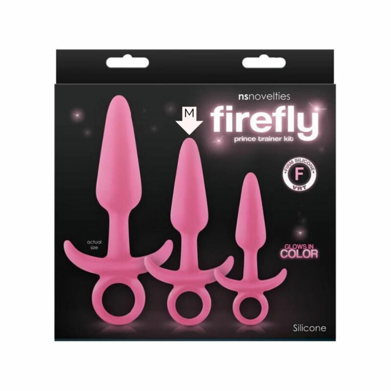 Анальна пробка NS Novelties, M, Firefly Prince світиться в темряві, 2.5 см