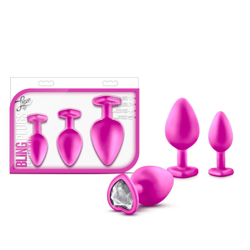 Анальна пробка, S, маленька рожева LUXE BLING PLUGS - Изображение 6