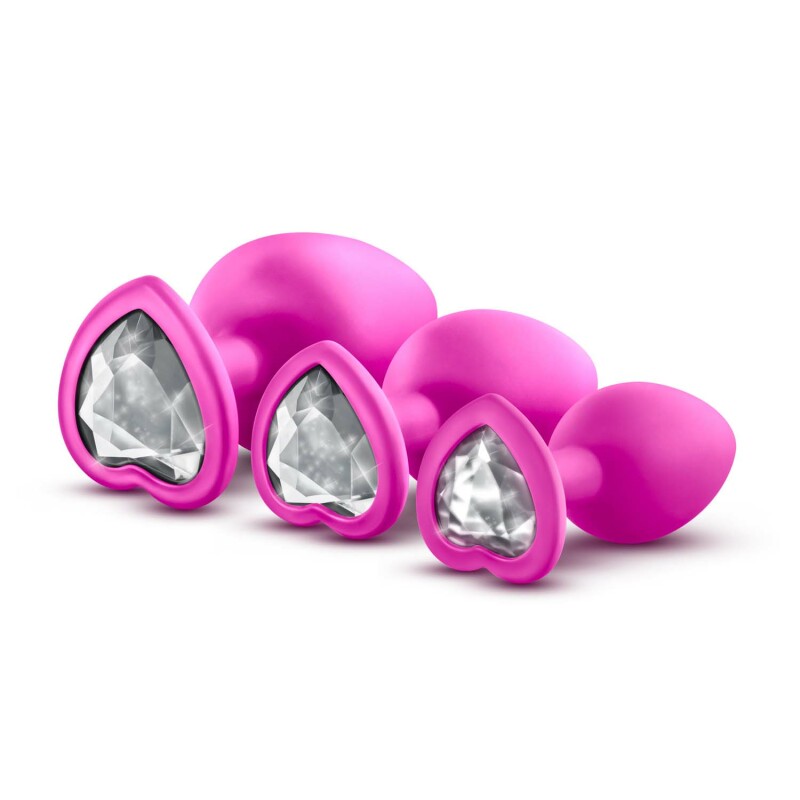Анальна пробка, М, рожева LUXE BLING PLUGS - Зображення 4