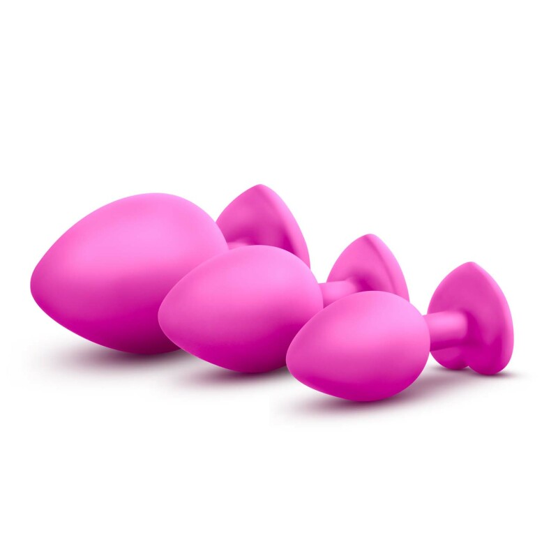Анальна пробка, М, рожева LUXE BLING PLUGS - Зображення 5