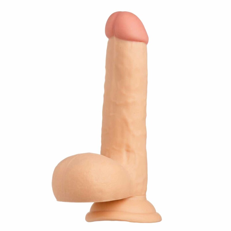 Страпон реалістичний Cock with Balls 18 см діаметр-4 см. - Зображення 4
