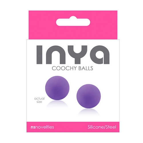 Вагінальні кульки INYA COOCHY BALLS, Purple - Зображення 1