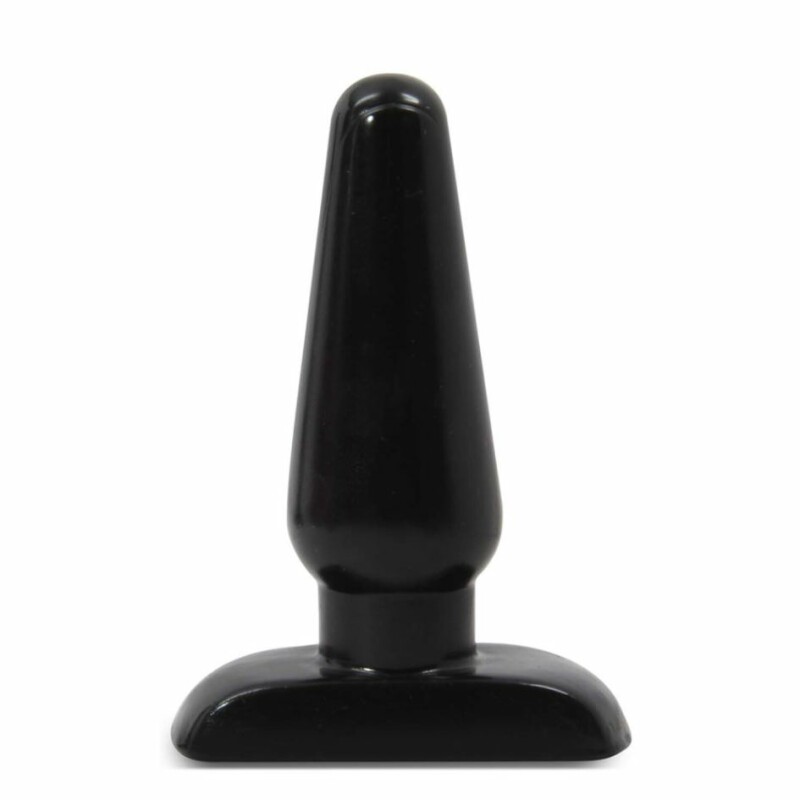 Анальна пробка чорна HARD STEEL MEDIUM PLUG BLACK - Изображение 1