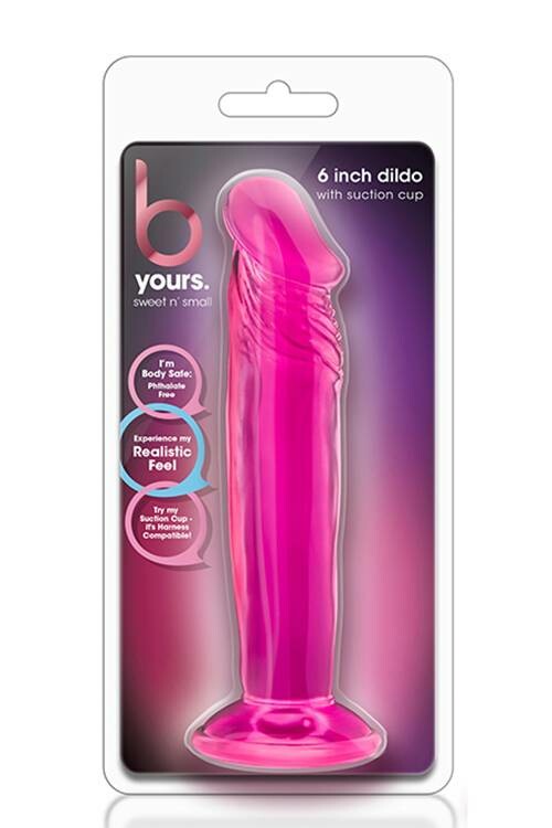 Фалоімітатор гнучкий Blush B Yours на присосці, рожевий, 16.5 х 3.8 см - Изображение 1