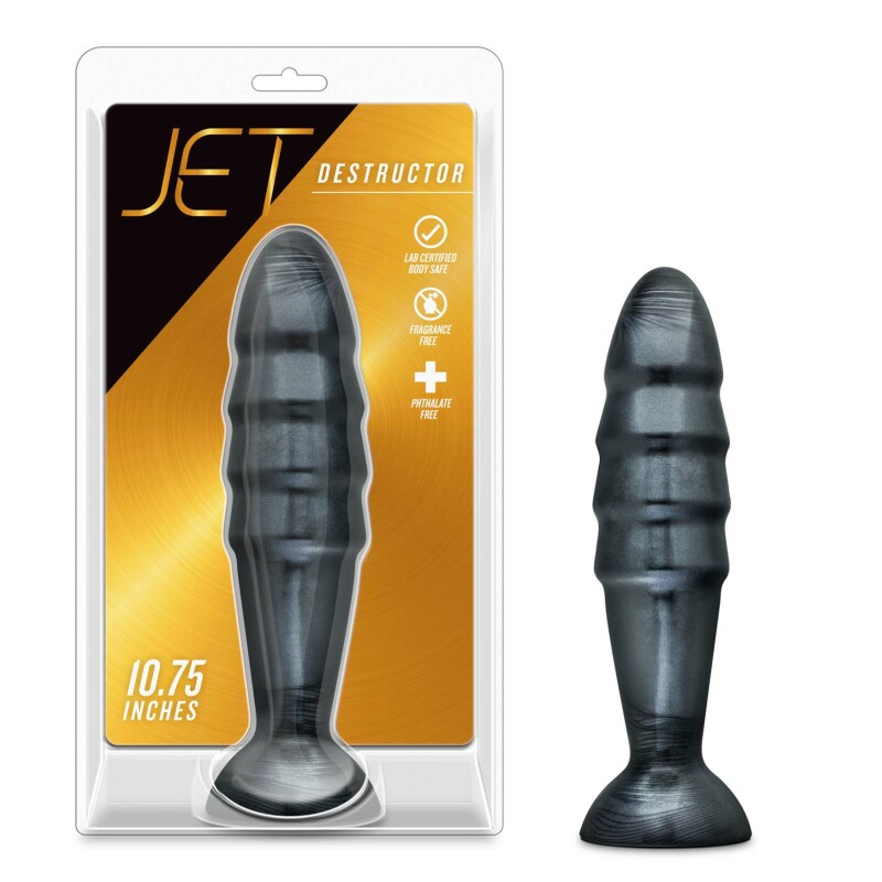 Анальна пробка гігант JET DESTRUCTOR CARBON METALLIC BLACK - Зображення 1