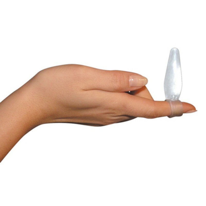 Анальна пробка маленька Butt Plug Anal Finger прозора, 1.5 см х 6.8 см - Зображення 2