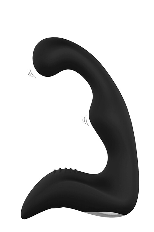 Вібромасажер простати Dream Toys Booty Pleaser рельєфний, чорний, 13.5 х 3 см