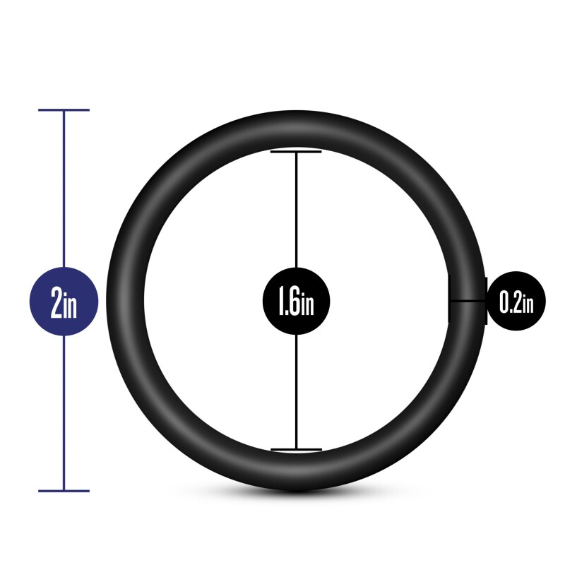Набір ерекційних кілець 3шт PERFORMANCE VS3 COCK RINGS large BLACK - Изображение 4