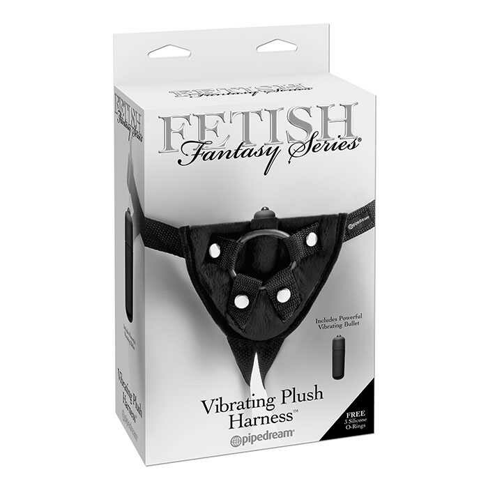 Труси для страпона VIBRATING PLUSH HARNESS - Зображення 2