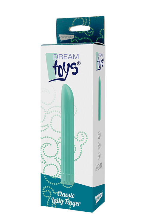Вибратор DREAM TOYS CLASSIC LADY FINGER AQUA - Изображение 1