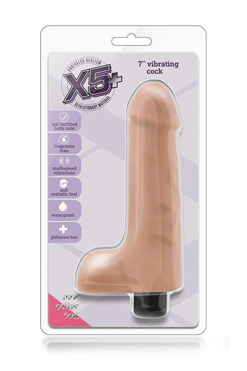 Вибратор X5 PLUS 7INCH VIBRATING COCK LATIN - Изображение 6