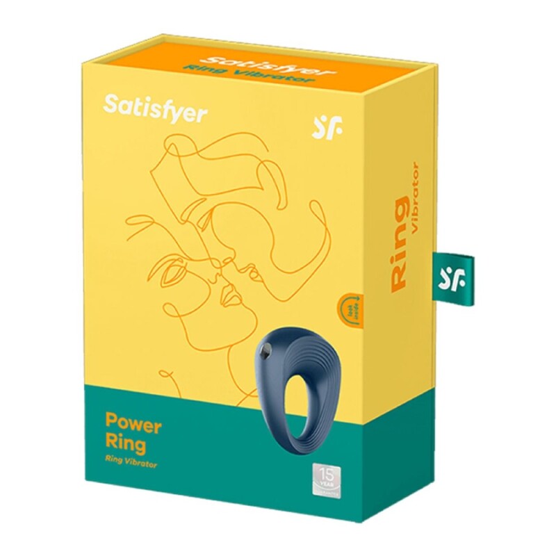 Ерекційне віброкільце Satisfyer Power Ring синє, 5.5 х 4.4 см - Изображение 1