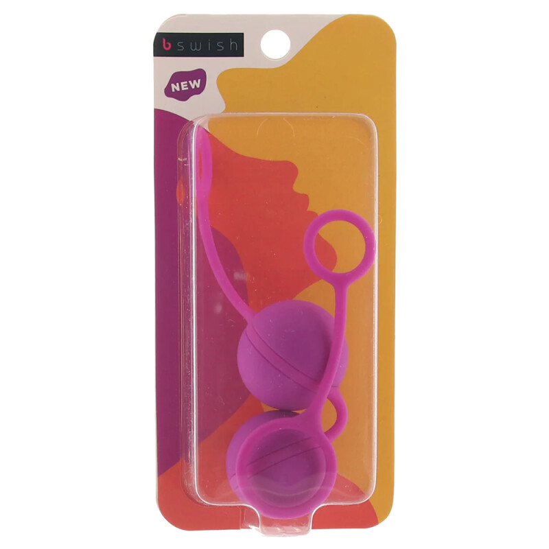 Вагінальні кульки B Swish bfit Classic, фіолетові, 3.5 см - Изображение 1