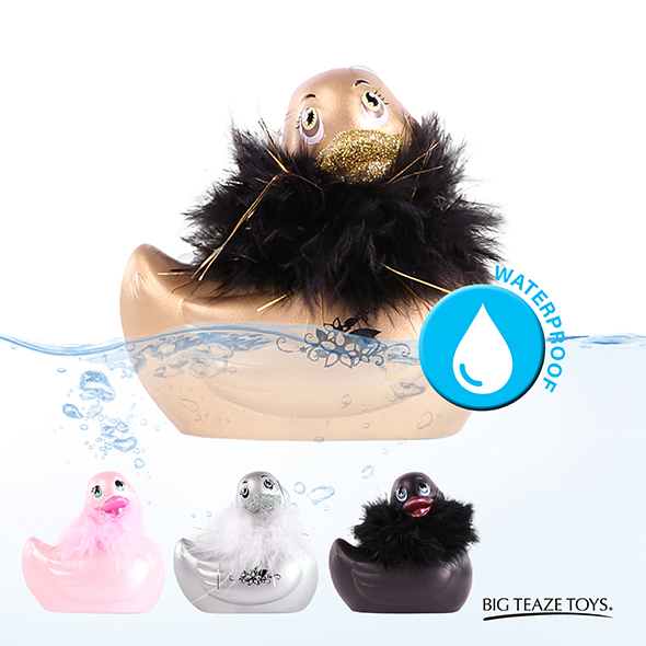Вібратор качечка I Rub My Duckie, золото - Зображення 5