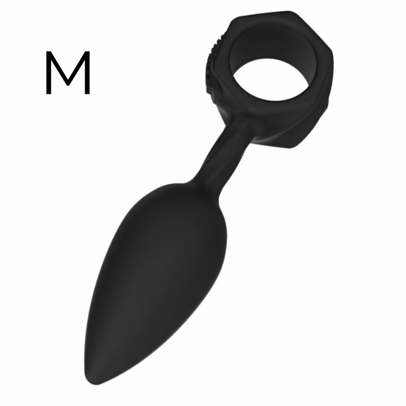 Пробка анальная Bathmate, M, силиконовая 3.1 см, черная - Зображення 4