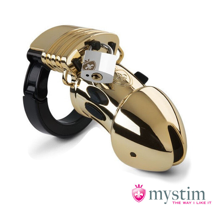 Пояс вірності Mystim Pubic Enemy, золотий, 8.2 см