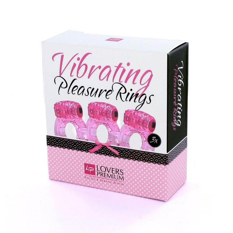 Ерекційне кільце рожеве з вібро Pleasure Rings, 1 шт - Зображення 2