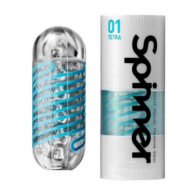 Мастурбатор Tenga Spinner Masturbator 01 Tetra спіральний в колбі