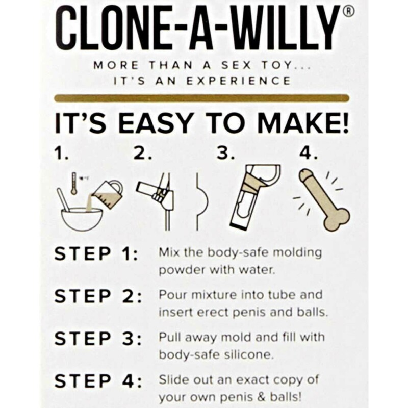 Набір скульптора + пульт і з мошонкою Clone A Willy Plus Balls Vibrating Silicone Kit Flesh - Изображение 4