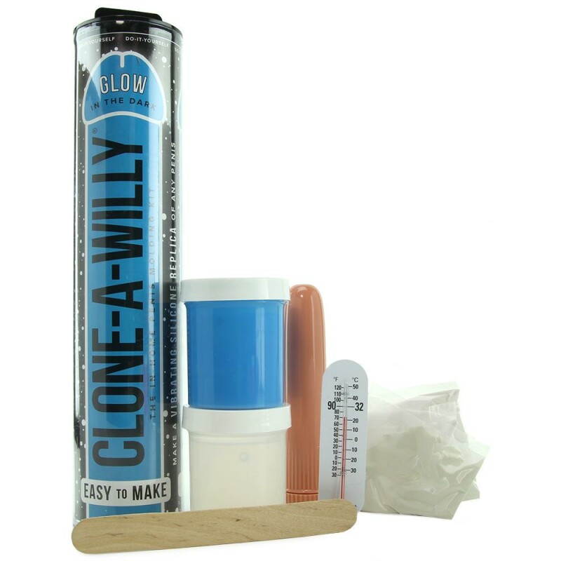 Набор скульптора светится в темноте Clone-A-Willy Hot Blue Glow in the Dark - Зображення 2