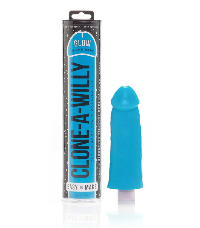 Набор скульптора светится в темноте Clone-A-Willy Hot Blue Glow in the Dark - Зображення 1