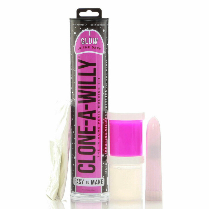 Набор скульптора светится в темноте Clone-A-Willy Hot Pink Glow in the Dark - Изображение 2