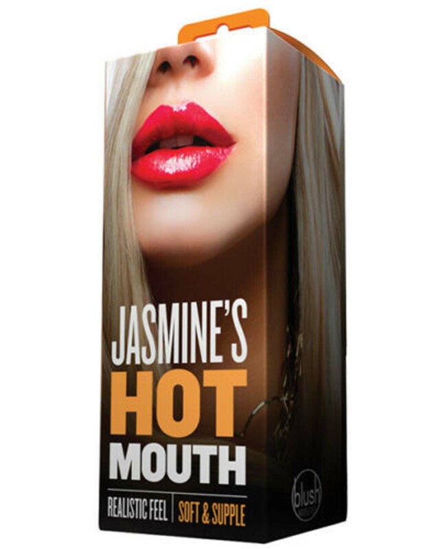 Мастурбатор ротик, тілесного кольору, з силікону X5 MEN Jasmines HOT MOUTH BEIGE - Зображення 3