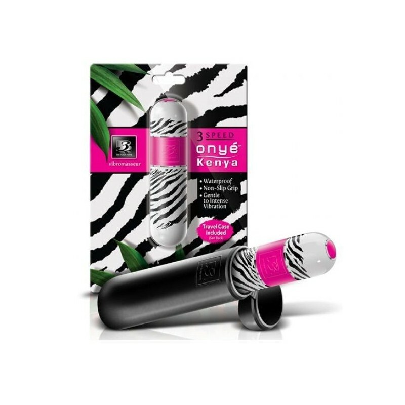 Вибропуля с контейнером для хранения Kenya Petite ZEBRA/PINK - Изображение 2