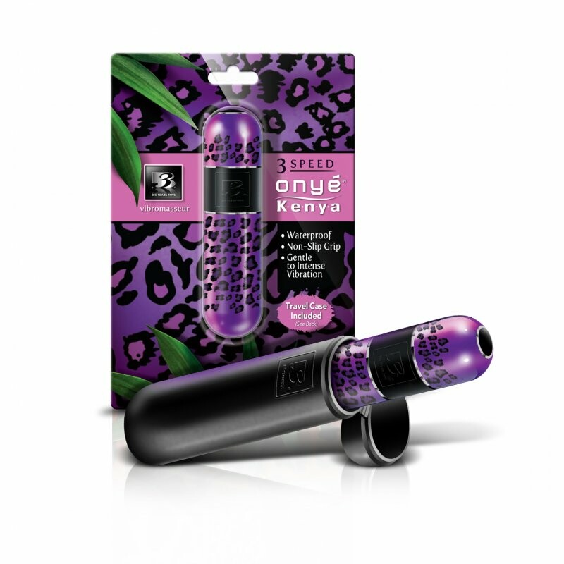Вибропуля с контейнером для хранения Onye Kenya LEOPARD/PLUM - Изображение 2