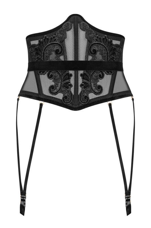 Пояс-корсет Noir Handmade напівпрозорий для панчіх, розмір M - Зображення 2